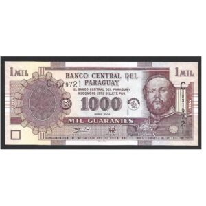 CÉDULA DO PARAGUAI 1000 GUARANIS 2004 FE
