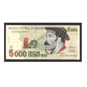 CÉDULA DO BRASIL 5000 CRUZEIROS REAIS C 239 FE