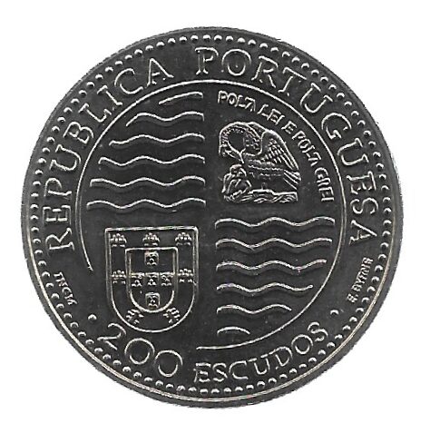 MOEDA DE PORTUGAL 200 ESCUDOS 1995 KM 673