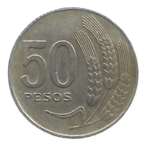 MOEDA DO URUGUAI 50 PESOS 1970 KM 57