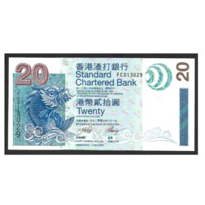 CÉDULA DE HONG KONG 20 DÓLARES 2003 P 207 SOB/FE