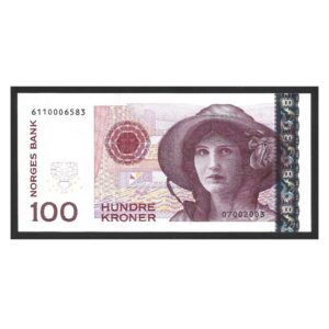 CÉDULA DA NORUEGA 100 KRONER 2006 P 49 A FE