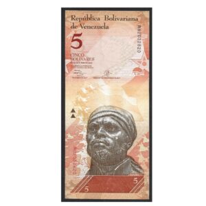 CÉDULA DA VENEZUELA 5 BOLÍVARES 2013 FE