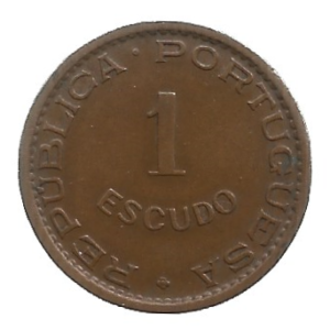 MOEDA DE MOÇAMBIQUE 1 ESCUDO 1957 KM 82
