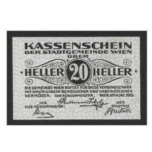 NOTGELD DA ÁUSTRIA VIENA 1919