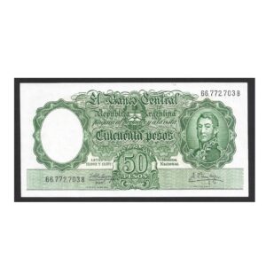 CÉDULA DA ARGENTINA 50 PESOS SOB/FE