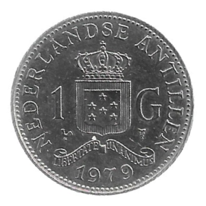 MOEDA DAS ANTILHAS HOLANDESAS 1 GULDEN 1979 KM 12