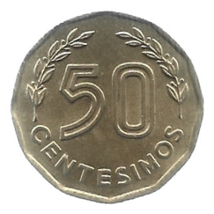MOEDA DO URUGUAI 50 CENTAVOS 1981 KM 68 FC