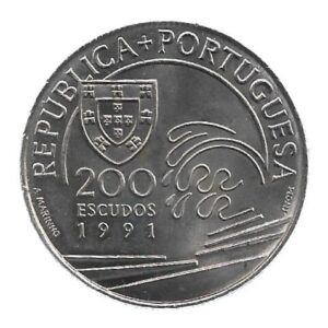 MOEDA DE PORTUGAL 200 ESCUDOS 1991 KM 658