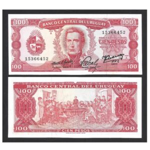 CÉDULA DO URUGUAI 100 PESOS FE