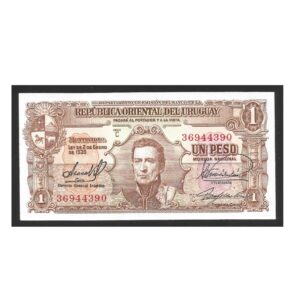 CÉDULA DO URUGUAI 1 PESO 1939 SOB/FE