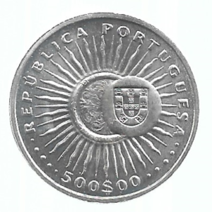 MOEDA DE PORTUGAL 500 ESCUDOS 1997 KM 701 PRATA