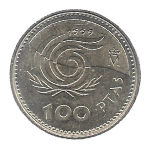 MOEDA DA ESPANHA 100 PESETAS 1999 KM 1006