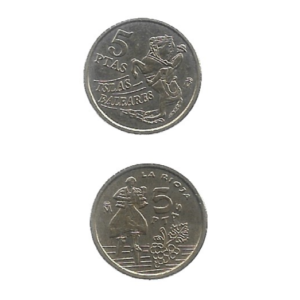 MOEDAS DA ESPANHA 2 DIFERENTES