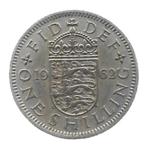 MOEDA DO REINO UNIDO 1 SHILLING 1962 KM 904