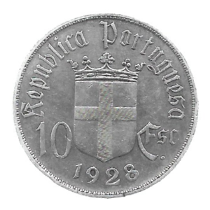 MOEDA DE PORTUGAL 10 ESCUDOS 1928 KM 579 PRATA