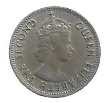 MOEDA DA MALÁSIA 5 CENTS 1961 KM 1 - Imagem 2