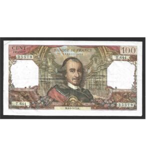 CÉDULA DA FRANÇA 100 FRANCOS 1972 MBC/SOB
