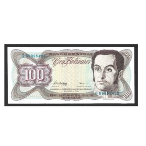 CÉDULA DA VENEZUELA 100 BOLÍVARES P 66 FE
