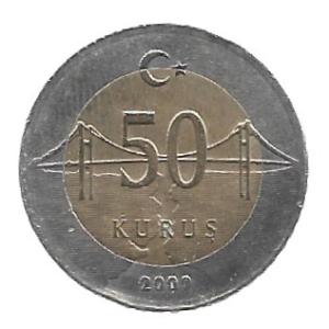 MOEDA DA TURQUIA 50 KURUS 2009 KM 1243