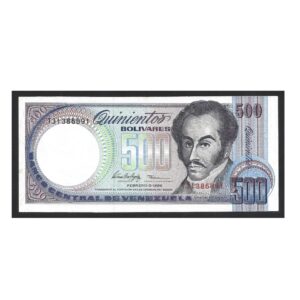 CÉDULA DA VENEZUELA 500 BOLÍVARES 1998 P 67 SOBERBA