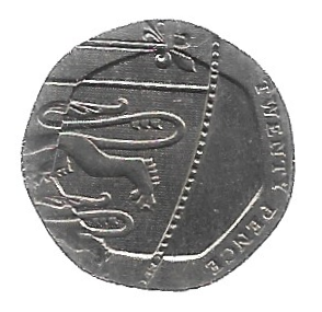MOEDA DO REINO UNIDO 20 PENCE 2009 KM 1336
