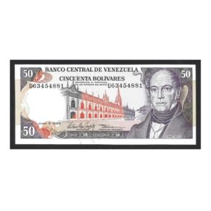 CÉDULA DA VENEZUELA 50 BOLÍVARES 1995 FE