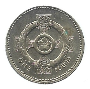 MOEDA DO REINO UNIDO 1 POUND 1996 KM 972