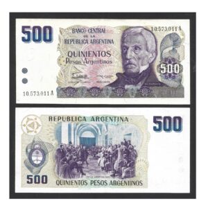 CÉDULA DA ARGENTINA 500 PESOS SOBERBA