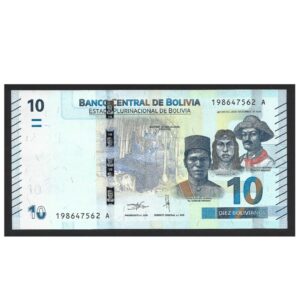 CÉDULA DA BOLÍVIA 10 BOLIVIANOS FE