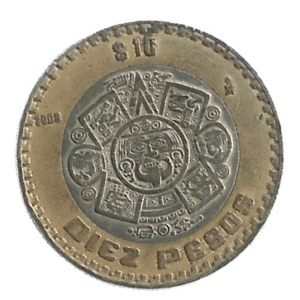 MOEDA DO MÉXICO DEZ PESOS 2009 KM 616