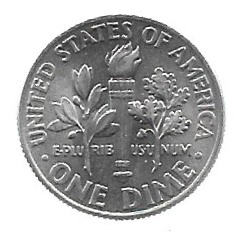 MOEDA DOS EUA 10 CENTS DIME 2013 P KM 195 A