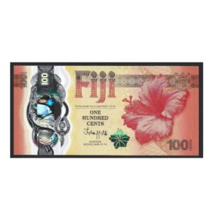 CÉDULA DAS ILHAS FIJI 100 CENTS POLÍMERO FE