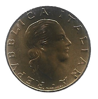 MOEDA DA ITALIA 200 LIRAS 1992 KM 151 - Imagem 2