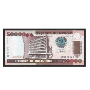 CÉDULA DE MOÇAMBIQUE 50000 METICAIS FE