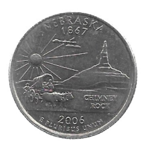 MOEDA DOS EUA 25 C/QUARTER 2006 D KM 383