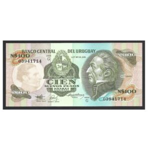CÉDULA DO URUGUAI 100 NUEVOS PESOS FE