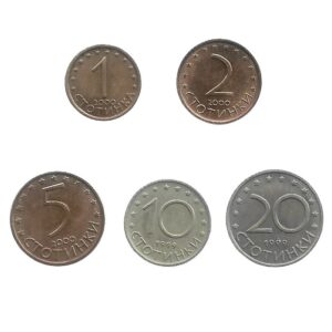 MOEDAS DA BULGÁRIA 5 DIFERENTES