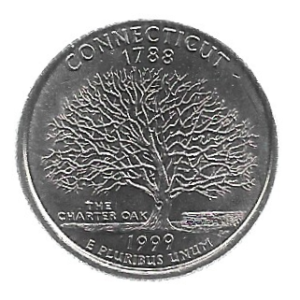MOEDA DOS EUA 25 CENTS/QUARTER 1999 P KM 297