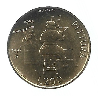 MOEDA DE SAN MARINO 200 LIRAS 1997 KM 366