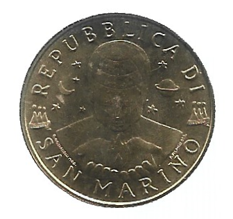 MOEDA DE SAN MARINO 200 LIRAS 1997 KM 366 - Imagem 2
