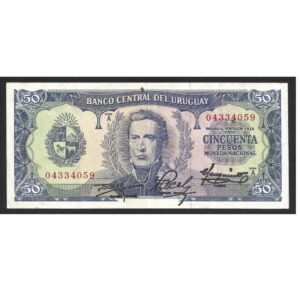 CÉDULA DO URUGUAI 5O PESOS MBC/SOB