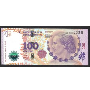 CÉDULA DA ARGENTINA 100 PESOS FE