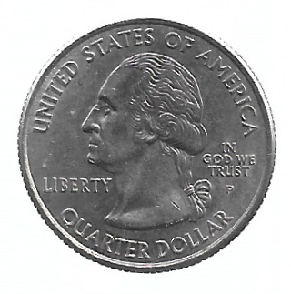MOEDA DOS EUA 25 C/QUARTER DÓLAR 2000 P KM 308 - Imagem 2