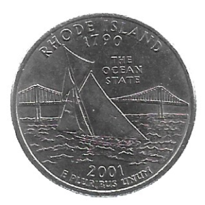 MOEDA DOS EUA 25 CENTS/QUARTER 2001 D KM 320