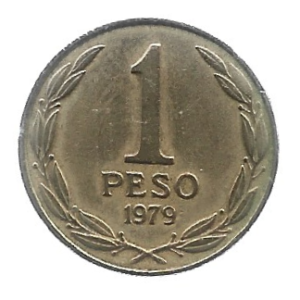 MOEDA DO CHILE  1 PESO 1979 KM 208 A