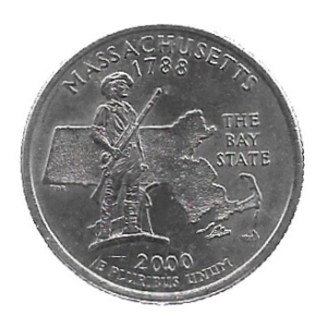 MOEDA DOS EUA 25 C/QUARTER 2000 D KM 305