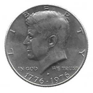 MOEDA DOS EUA 50 C / HALF DÓLAR 1976 D KM 205