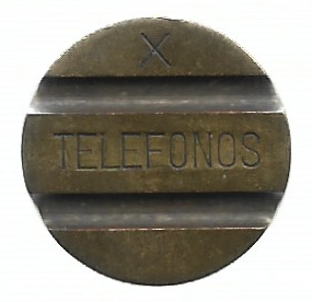 FICHA TELEFÔNICA DA ESPANHA 1967