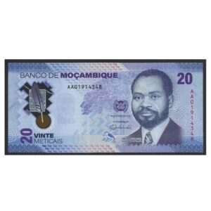 CÉDULA DE MOÇAMBIQUE 20 METICAIS 2024 POLÍMERO FE